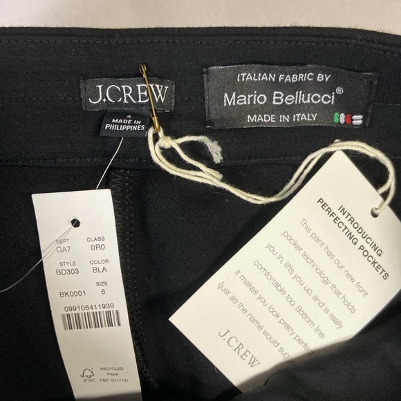 J. Crew Skinny Trouser in Italian Ponte Black Size 6 NWT - Picture 6 of 7